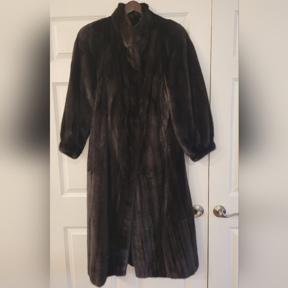 Mink Coat with stand-up collar